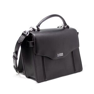 Perfect like new Aimee Kastenberg Phoenix Black Leather Satchel Crossbody Bag